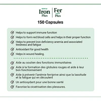 Gentle Iron 28 mg, Helps Prevent Anemia, Capsules