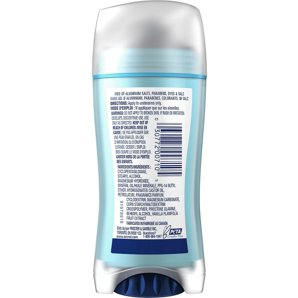 Secret Aluminum Free Deodorant Vanilla 68g
