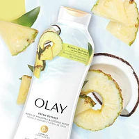 Fresh Outlast Paraben Free Body Wash with Rejuvenating Notes of Pineapple and Coconut Water