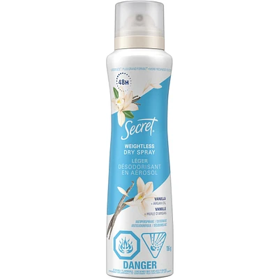 Secret Antiperspirant Deodorant Spray Vanilla+Argan Oil 116g