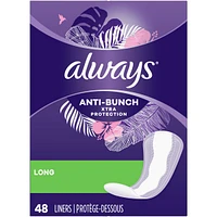 Always Anti-Bunch Xtra Protection Daily Liners Long Unscented, Anti Bunch Helps You Feel Comfortable