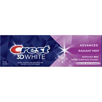 Crest 3D White Advanced, Teeth Whitening Toothpaste Radiant Mint, 70 ml