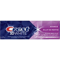 Crest 3D White Advanced, Teeth Whitening Toothpaste Radiant Mint, 70 ml