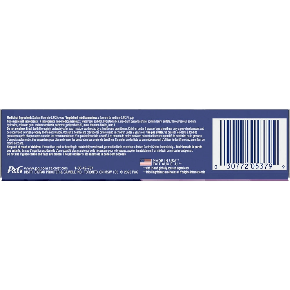 Crest 3D White Advanced, Teeth Whitening Toothpaste Radiant Mint, 70 ml