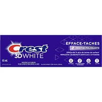 Crest 3D White Stain Eraser Teeth Whitening Toothpaste, Polishing Mint, 65 ml