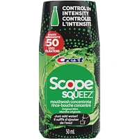 Scope Squeez Mouthwash Concentrate, Original Mint Flavour, Equal Uses up to 1L Bottle vs 1L Scope Outlast Mouthwash, Squeez to Control the Strength