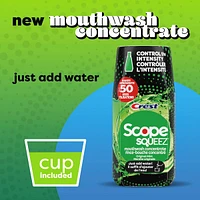 Scope Squeez Mouthwash Concentrate, Original Mint Flavour, Equal Uses up to 1L Bottle vs 1L Scope Outlast Mouthwash, Squeez to Control the Strength