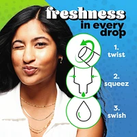 Scope Squeez Mouthwash Concentrate, Cool Peppermint Flavour, Equal Uses up to 1L Bottle *vs 1L Scope Outlast Mouthwash, Squeez to Control the Strength