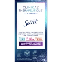 Antisudorifique et désodorisant invisible en bâton Secret Thérapeutique, Lavande pureté