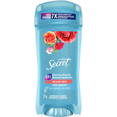 Fresh Clear Gel Antiperspirant and Deodorant for Women, Delicate Rose Scent