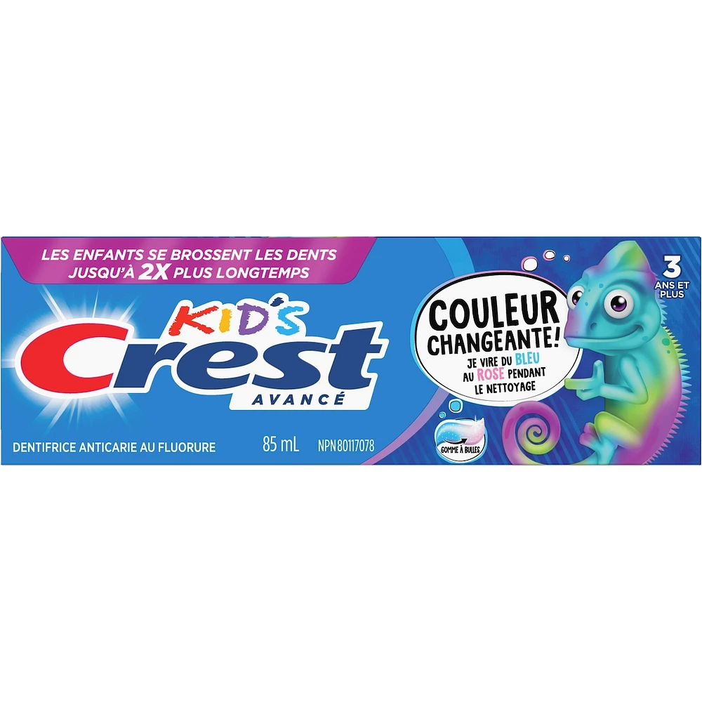 Advanced Kid's Fluoride Toothpaste, Bubblegum Flavor