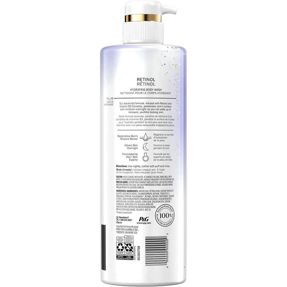 Olay Cleansing & Renewing Nighttime Body Wash with Vitamin B3 and Retinol