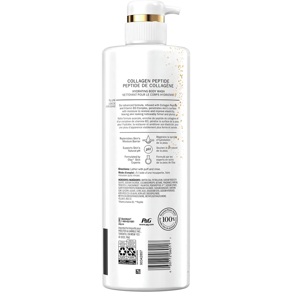 Olay Cleansing & Firming Body Wash with Vitamin B3 and Collagen