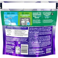 Sachets de détergent pour lave-vaisselle Platinum Plus ActionPacs, Parfum frais, 12 unités