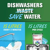 Sachets de détergent pour lave-vaisselle Platinum Plus ActionPacs, Parfum frais, 12 unités