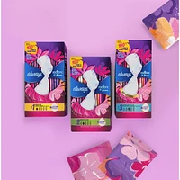 Radiant Feminine Pads for Women, Size 3 Heavy, with Wings, Light Clean Scent