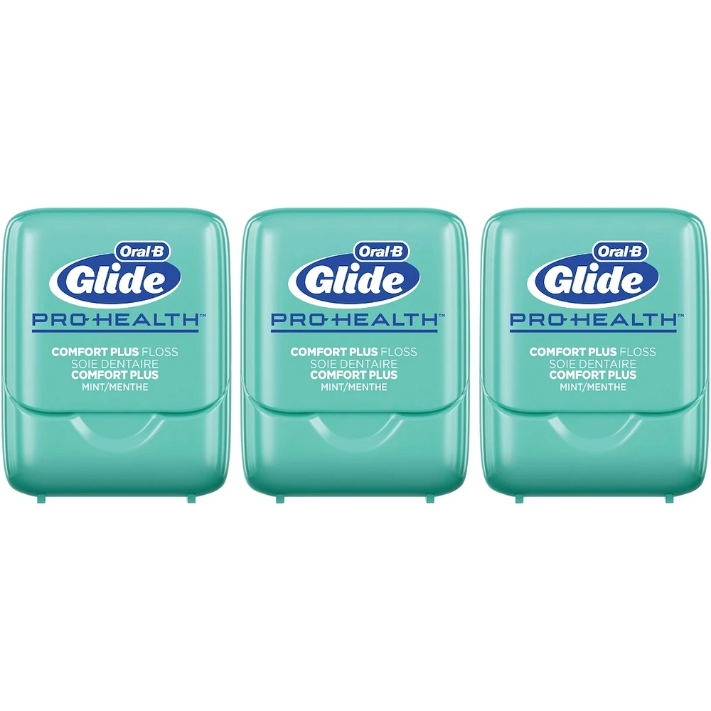 Oral-B Glide Pro-Health Comfort Plus Dental Floss, Extra Soft, Value 3 Pack (40m Each)