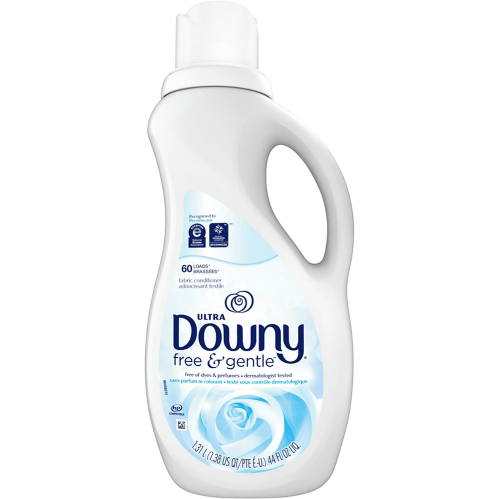 Ultra Free & Gentle Laundry Liquid Fabric Softener (Fabric Conditioner), 60 Loads, Hypoallergenic