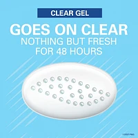 Antisudorifique désodorisant en gel clarté Secret Outlast pour femmes, Fraîcheur après-douche