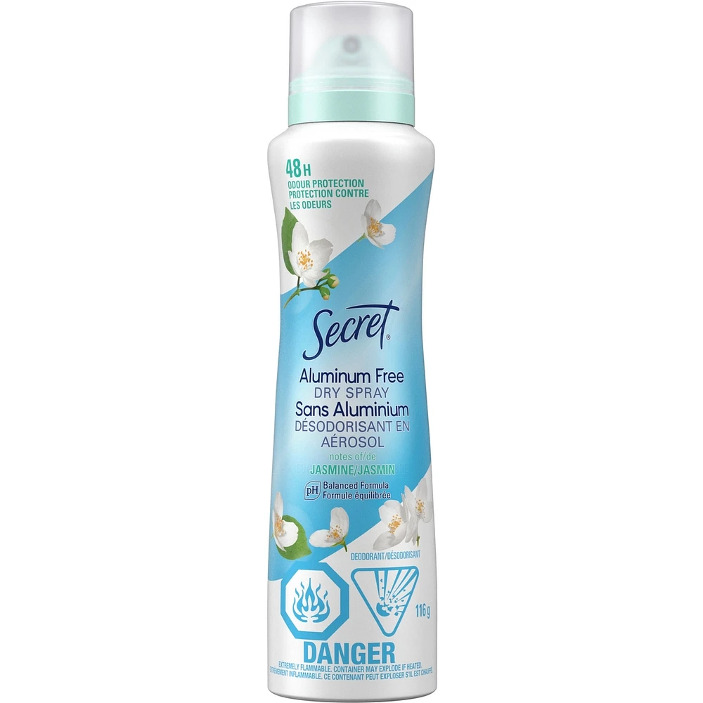 Dry Spray Aluminum Free Deodorant for Women, Midnight Jasmine
