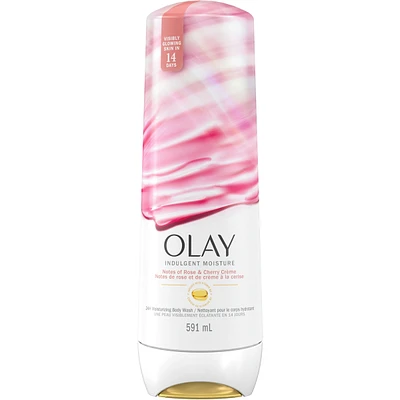 Indulgent Moisture Body Wash Infused with Vitamin B3, Notes of Rose and Cherry Crème