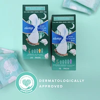 Pure Cotton Feminine Pads for Women, Size 5, Extra Heavy Overnight, with wings, Unscented