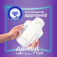 Radiant Teen Pads, Size 3, Extra Heavy, with Wings, Unscented