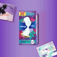 Radiant Teen Pads, Size 3, Extra Heavy, with Wings, Unscented