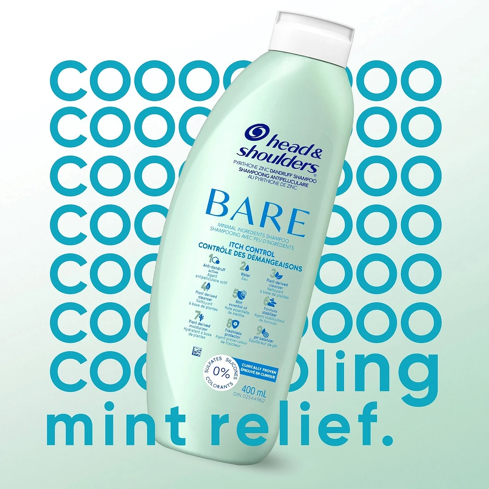 BARE Itch Control Dandruff Shampoo, Anti-Dandruff Treatment