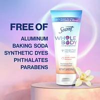 Whole Body Aluminum Free Deodorant Invisible Cream Peach & Vanilla