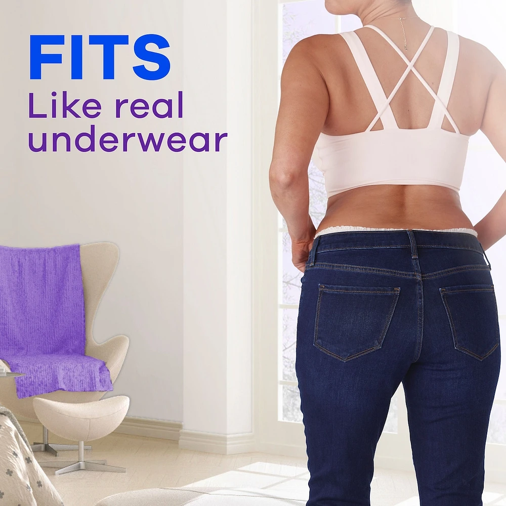 Adult Incontinence Underwear for Women and Postpartum Underwear, XL, Up to 100% Bladder Leak Protection, 17 CT