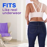 Adult Incontinence Underwear for Women and Postpartum Underwear, XL, Up to 100% Bladder Leak Protection, 17 CT