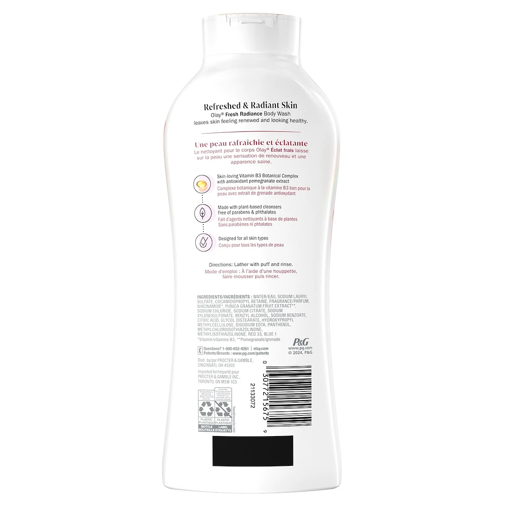 Fresh Radiance Body Wash with Essence of Black Cherry and Vanilla