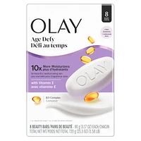 Age Defying Bar Soap with Vitamin E and Vitamin B3 Complex Beauty Bars, 8 count