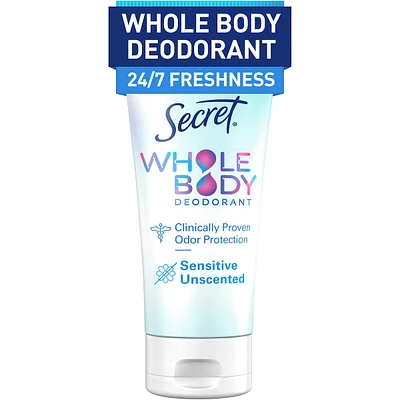 Whole Body Aluminum Free Deodorant Invisible Cream Unscented