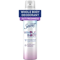 Whole Body Stick Aluminum Free Deodorant for Women with notes of Fresh Lilac Waterlily