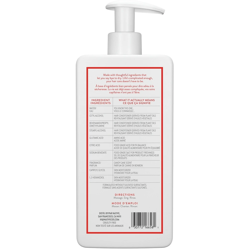 Limited Edition Moisturizing Conditioner, Candy Cane, Sulfate Free, Paraben Free, 487 ml