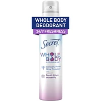 Whole Body Aluminum Free Deodorant for Women Body Spray Lilac & Waterlily
