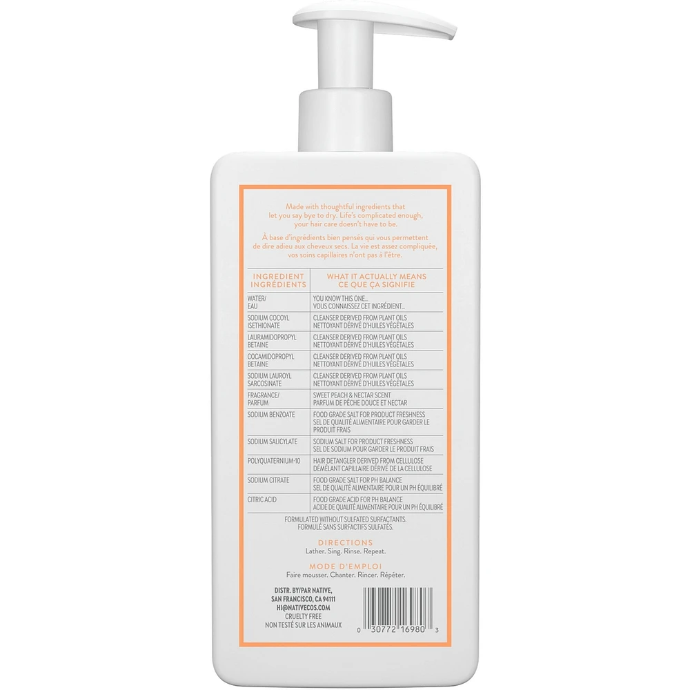 Hair Sweet Peach & Nectar Moisturizing Shampoo