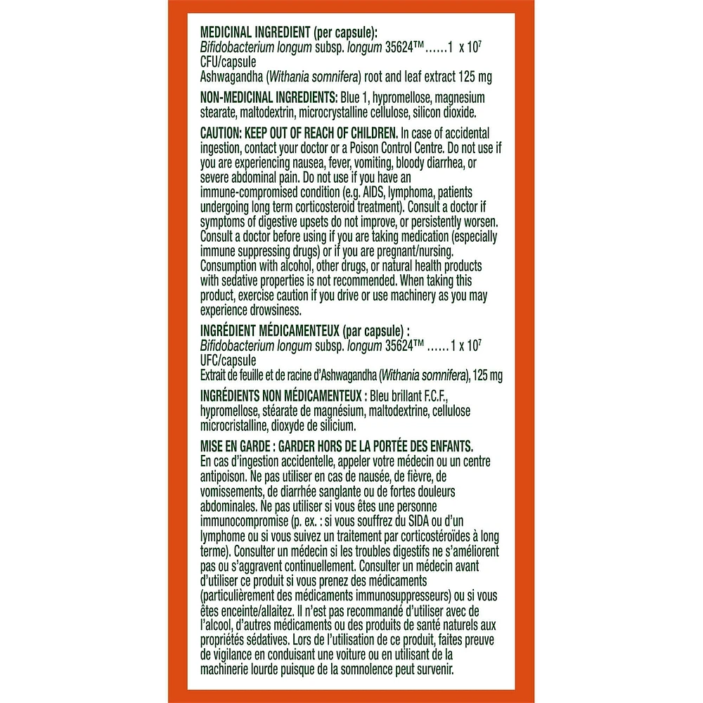 Probiotic, Bloating + Digestive Stress Relief, Probiotic for Women and Men with Ashwagandha, Probiotic for Gut Health, Helps Relieve Symptoms of Irritable Bowel Syndrome (IBS) such as Bloating, Gas, and Abdominal Discomfort, 28 Capsules