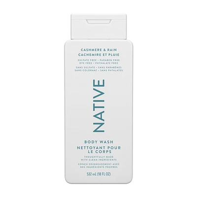 Native Cashmere & Rain Body Wash 18oz