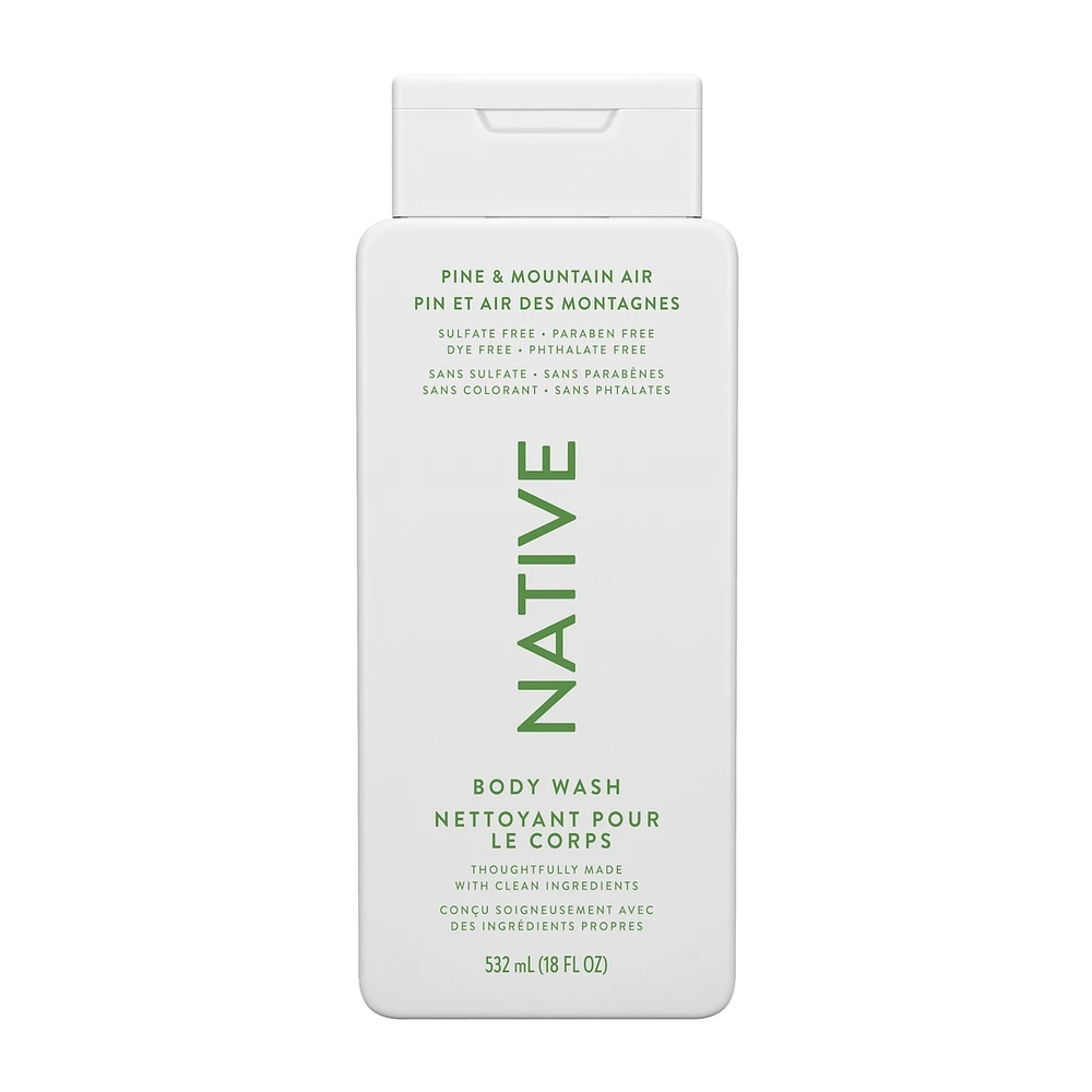 Native Pine & Mountain Air Body Wash 18oz