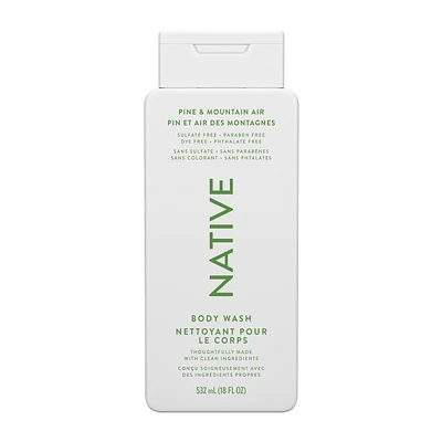Native Pine & Mountain Air Body Wash 18oz