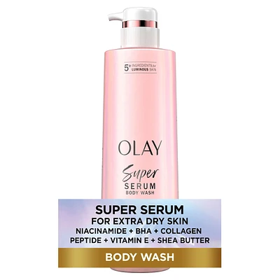 Super Serum Body Wash for Extra Dry Skin, Serum Complex for Luminous Skin