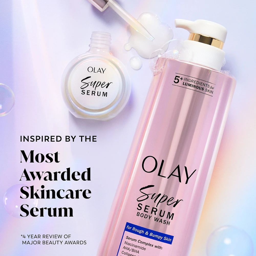 Super Serum Body Wash for Rough & Bumpy Skin, Serum Complex for Luminous Skin