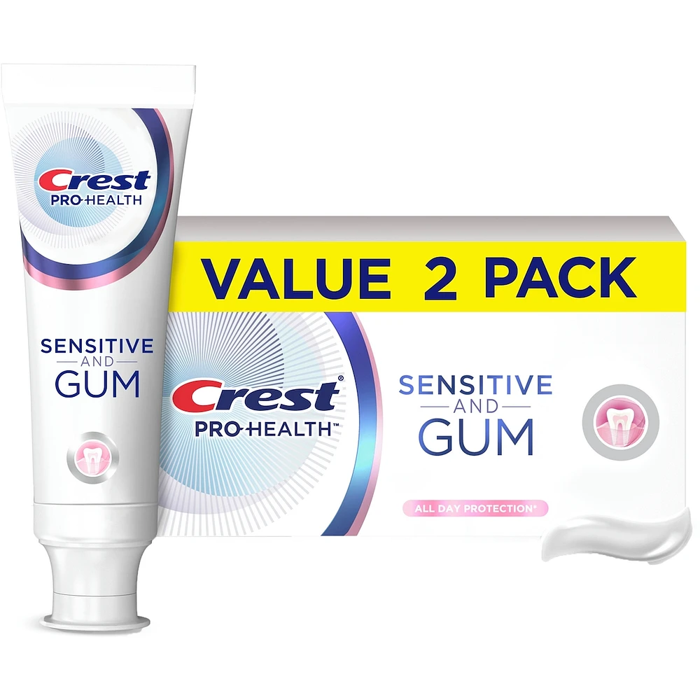 Pro-Health Sensitive and Gum All Day ProtectionToothpaste 2x- Anticavity, Antibacterial Fluoride Toothpaste, Clinically Proven, Sensitivity Toothpaste