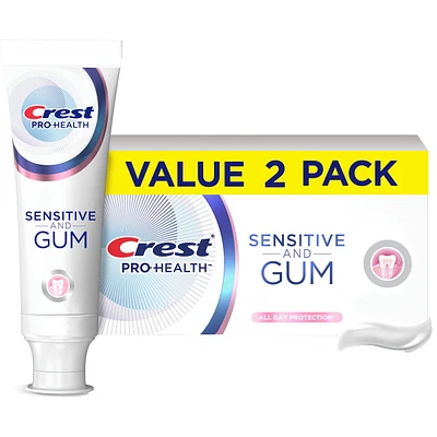 Pro-Health Sensitive and Gum All Day ProtectionToothpaste 2x- Anticavity, Antibacterial Fluoride Toothpaste, Clinically Proven, Sensitivity Toothpaste