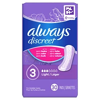Incontinence Panty Liners for Bladder Leaks, 2, Very Light Absorbency, 48 CT
