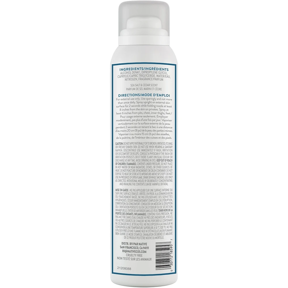 Sea Salt & Cedar Whole Body Deodorant Spray