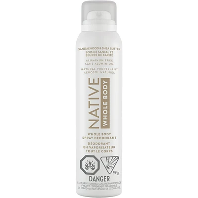 Sandalwood & Shea Butter Whole Body Deodorant Spray